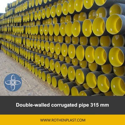 Double walled corrugated pipe 315 mm