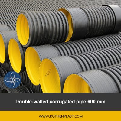 Double walled corrugated pipe 600 mm