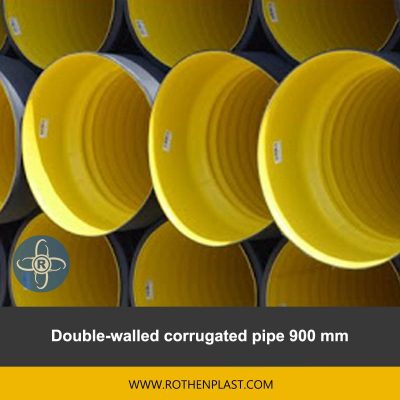 Double walled corrugated pipe 900 mm