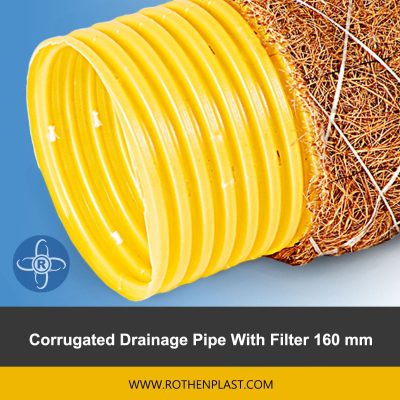 Corrugated Drainage Pipe With Filter 160 mm