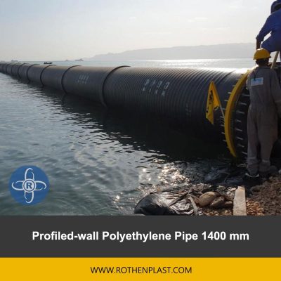 Profiled wall Polyethylene Pipe 1400 mm
