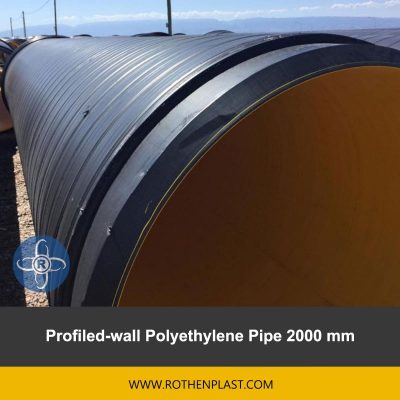 Profiled wall Polyethylene Pipe 2000 mm