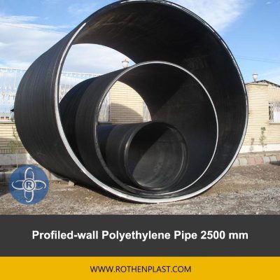 Profiled wall Polyethylene Pipe 2500 mm