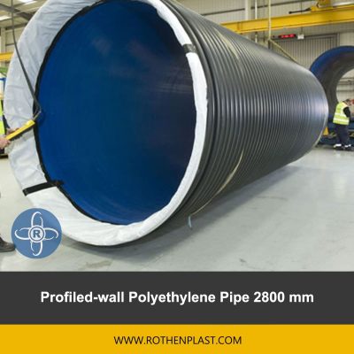 Profiled wall Polyethylene Pipe 2800 mm