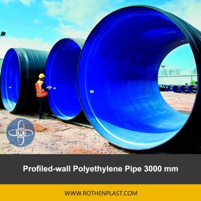 Profiled wall Polyethylene Pipe 3000 mm