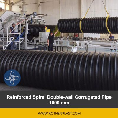 Reinforced Spiral Double wall Corrugated Pipe 1000 mm