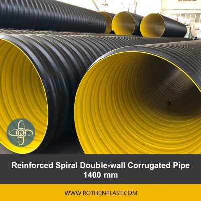 Reinforced Spiral Double wall Corrugated Pipe 1400 mm