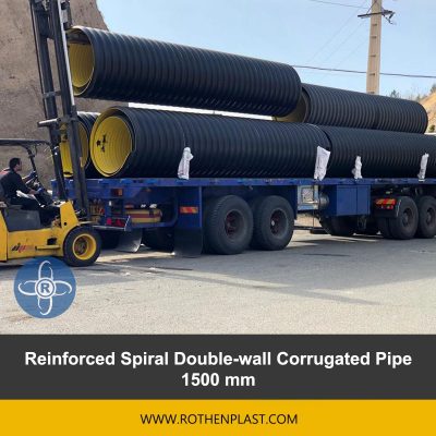 Reinforced Spiral Double wall Corrugated Pipe 1500 mm