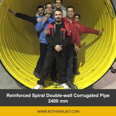 Reinforced Spiral Double wall Corrugated Pipe 2400 mm