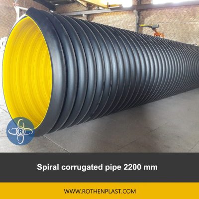 spiral corrugated pipe 2200 mm