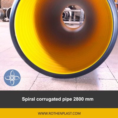 spiral corrugated pipe 2800 mm